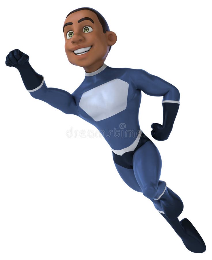 Black superhero stock illustration. Illustration of cartoon - 47505406