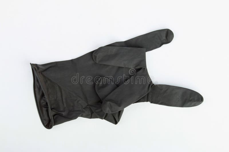Black Surgical Latex Glove. Stock Photo Image of doctor, glove 59033308