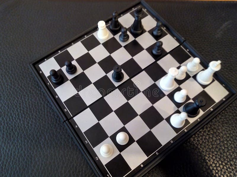 Black Surrendered. the Victory of White Pieces Stock Image Image of