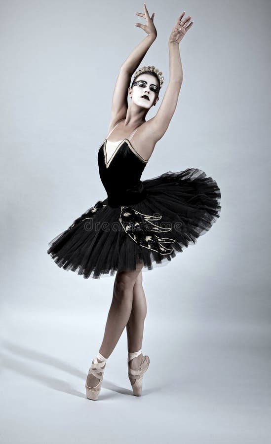 Black Swan Ballet Dancer stock photo. of performer - 21123942