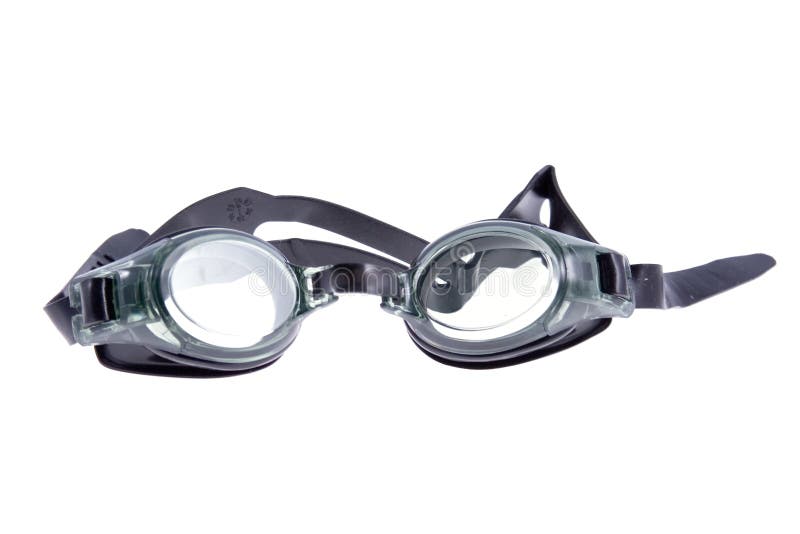 Black swimming goggles stock photo. Image of isolated 11704354