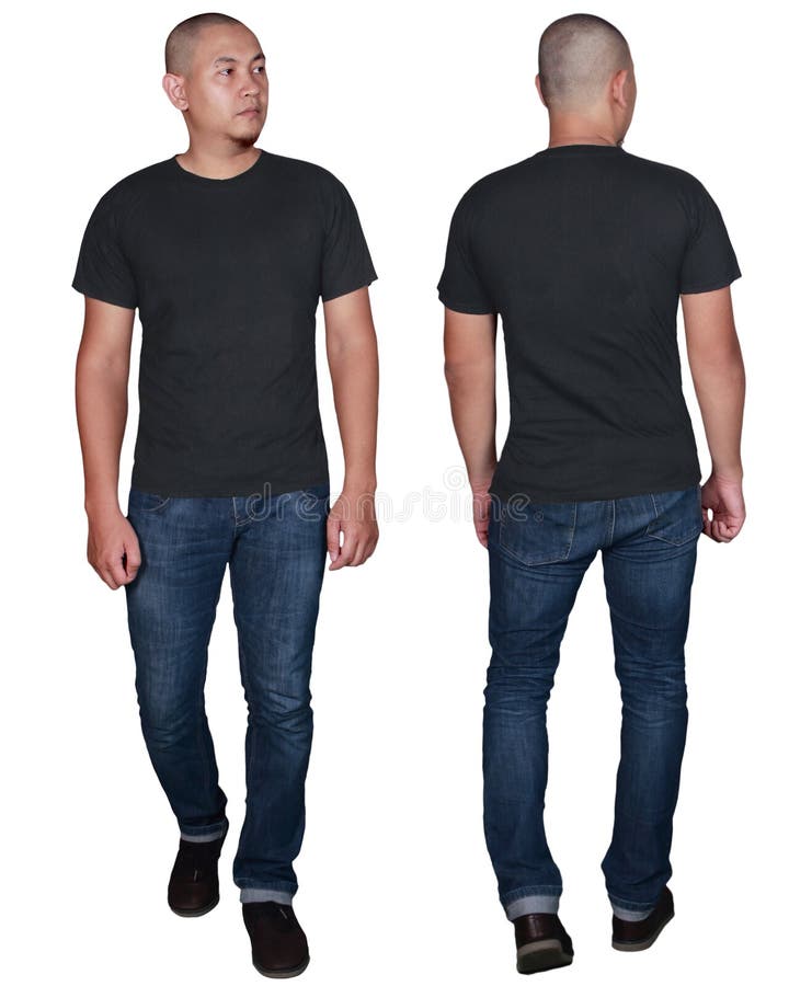 2,938 Black T Shirt Model Front Back Stock Photos - Free & Royalty-Free ...