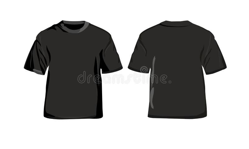 Black t-shirt template stock vector. Illustration of design - 167368319