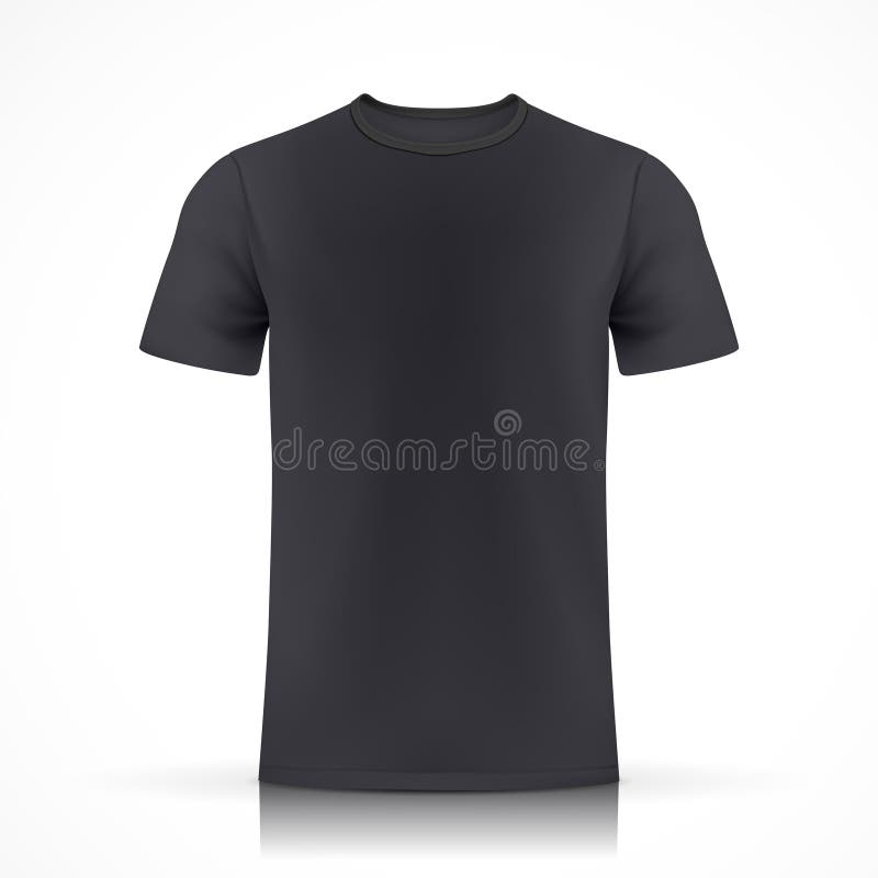 Black T Shirt Template Stock Illustrations – 27,531 Black T Shirt ...