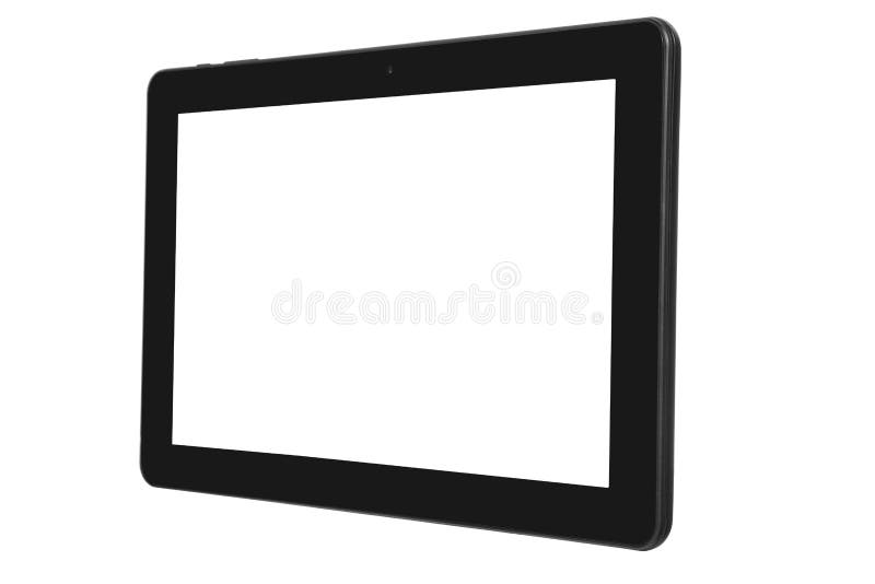 Black Tablet Isolated Background and Screen Stock Image Image of device, empty 81716883