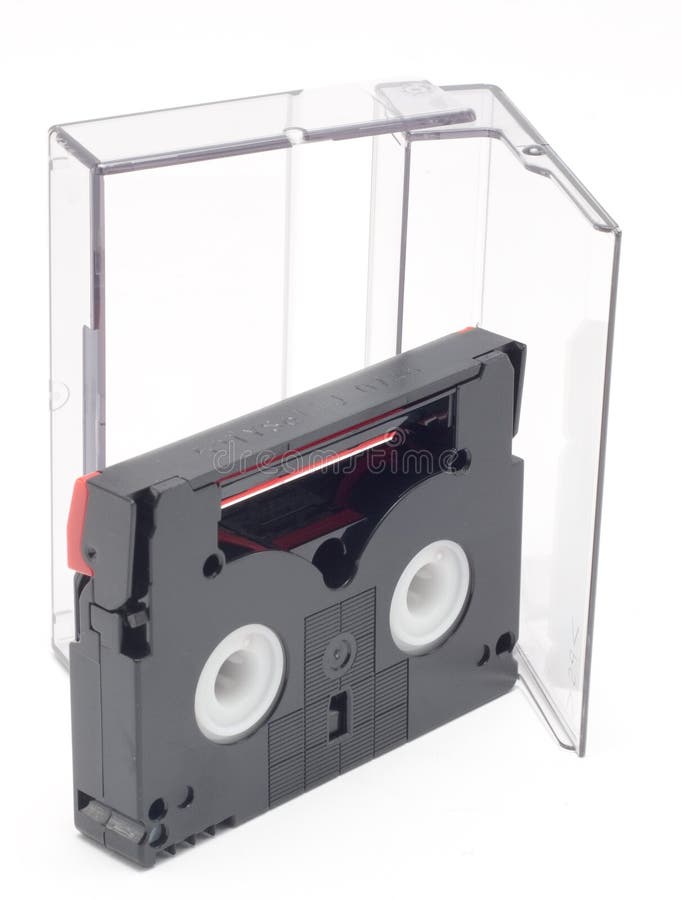 Black Tape with box stock image. Image of audio, close 10042059