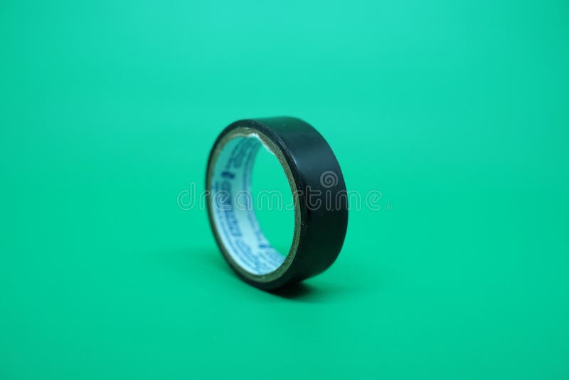 Black Tape is Commonly Used To Insulate Electrical Wires Stock Photo