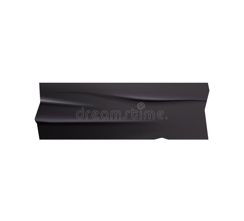 Black Tape Vector Illustration Stock Vector - Illustration of piece