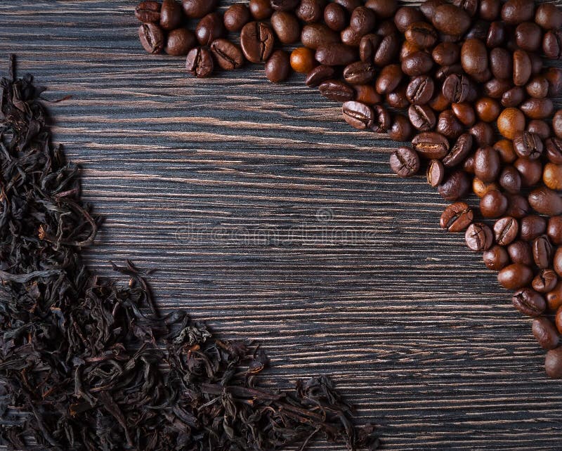 Black tea and coffee stock photo. Image of black, handful 66033008