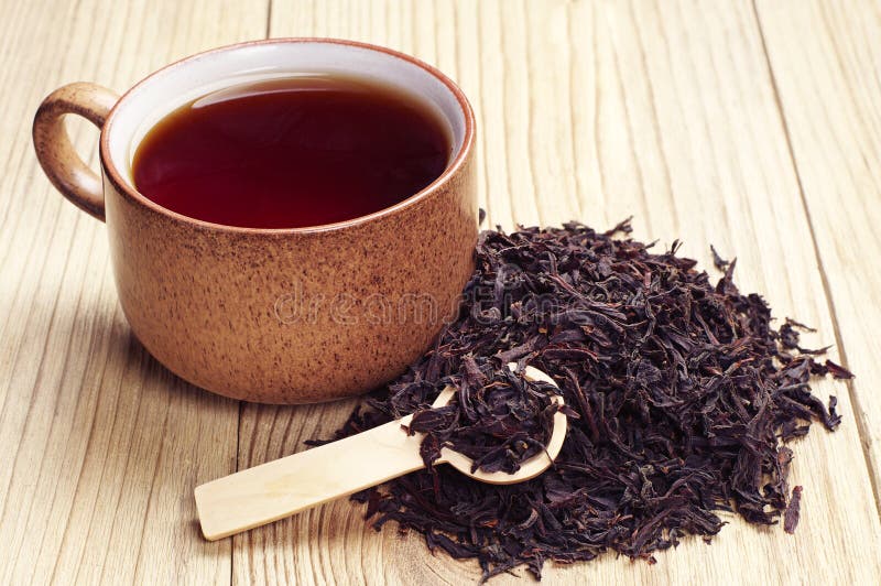 Black tea in a cup stock photo. Image of aroma, india 37961124
