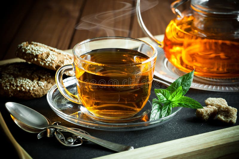 Black tea is a hot drink stock photo. Image of closeup 100537768