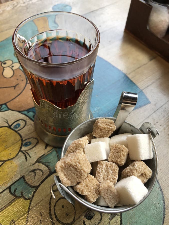 Black tea with sugar View stock image. Image of breakfast 244002985