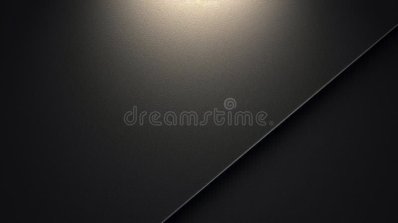 Black textured surface with diagonal line royalty free illustration