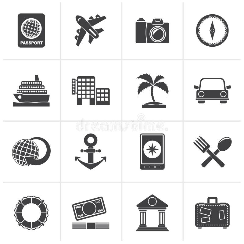 Tourism and Travel Icons stock vector. Illustration of industry - 30264301