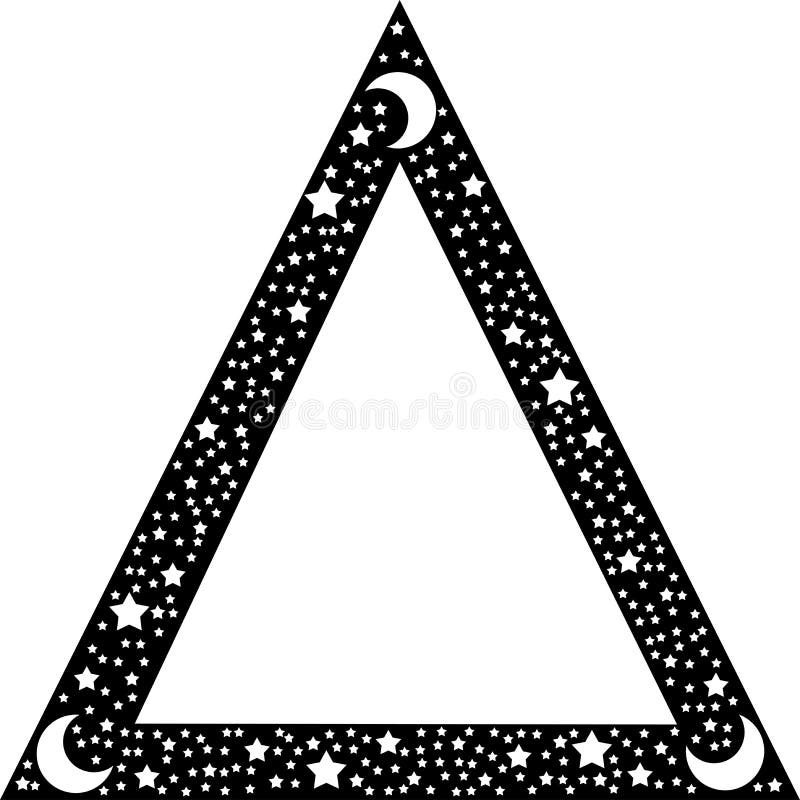 Black triangle border stock vector. Illustration of print ...