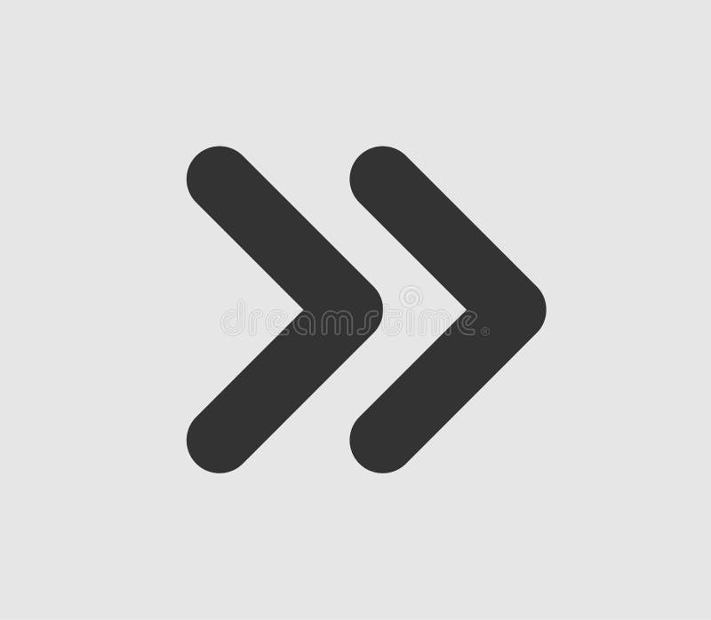 Black triangular arrow pointer isolated on white. vector illustration
