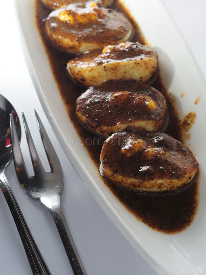 Black Truffle egg stock photo. Image of cream, sauce 28307904