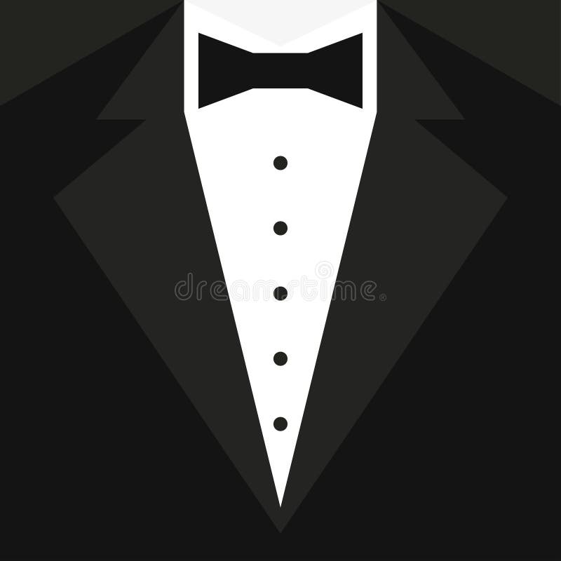 Set of Black Tuxedo Business Card Templates with Men`s Suits and Red ...