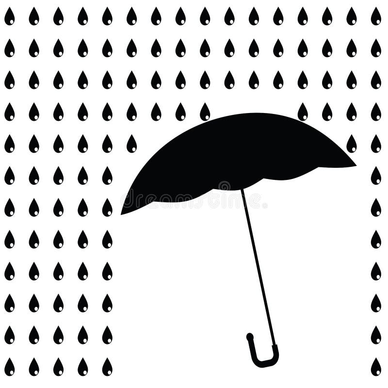 Icon Black Umbrella Rain Raster Stock Illustrations – 6 Icon Black ...