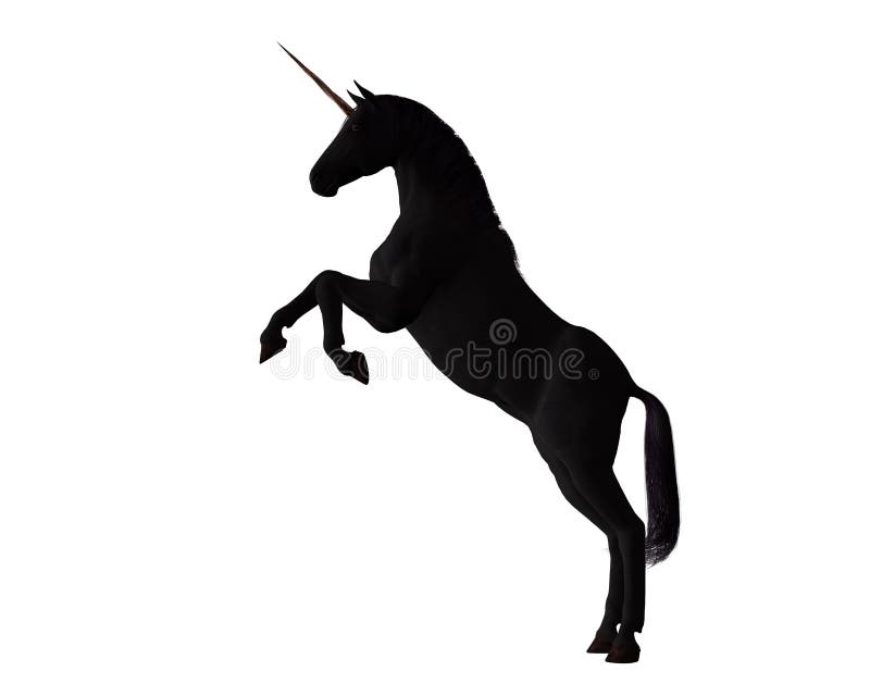 Black Unicorn stock illustration. Illustration of neck 5130658