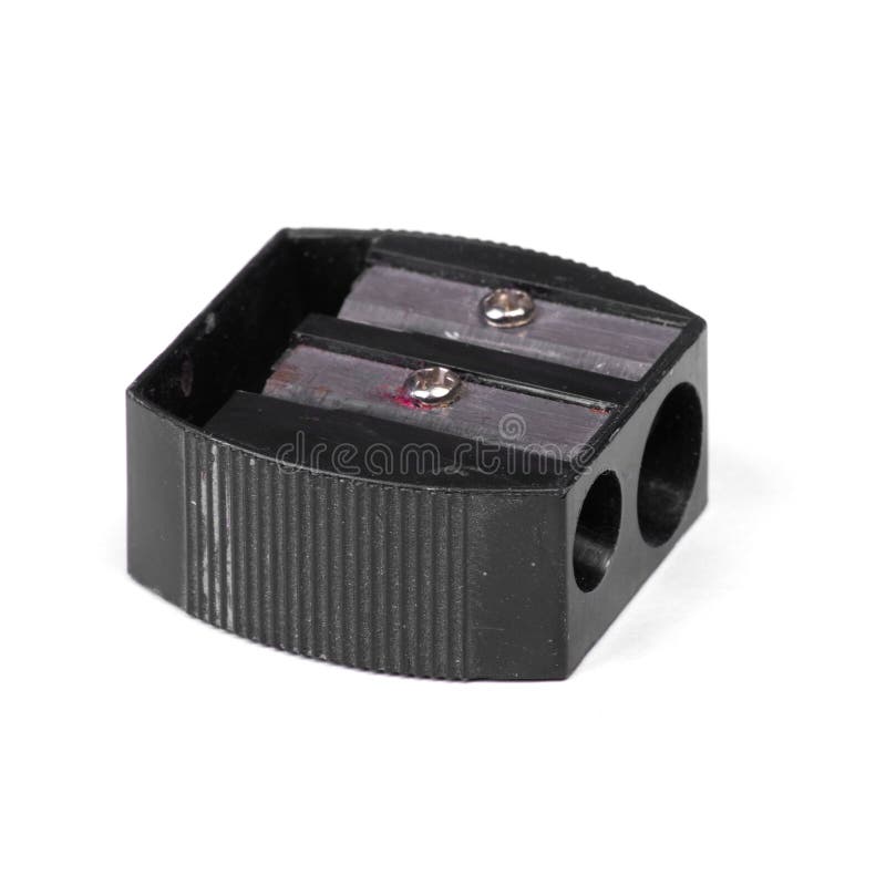 Black Used Pencil Sharpener Stock Image Image of macro, apparatus