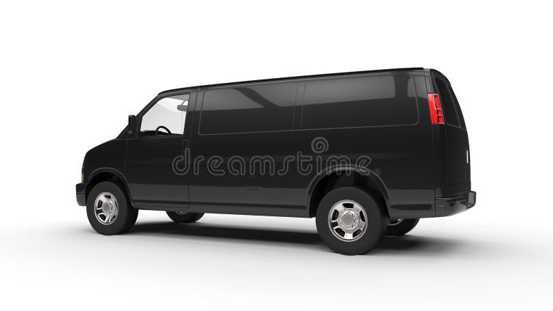 Black Van stock photo. Image of brand, mini, business - 59007126