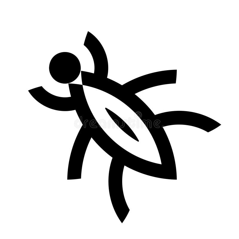 Black vector logo of one cockroach on a white background vector illustration