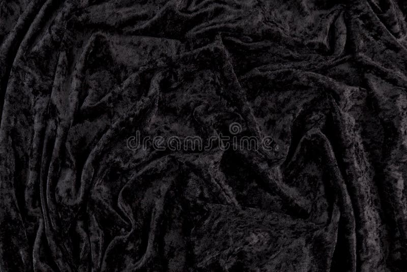 Black Velvet Cloth Background with Wrinkles Stock Image - Image of cloth,  background: 106319867