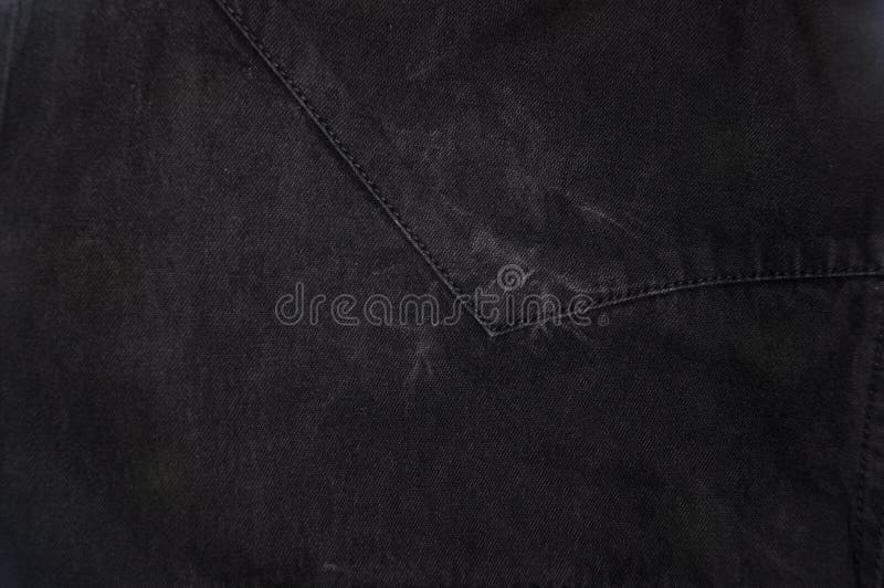 Black Washed Faded Jeans Texture with Seams Stock Image - Image of ...