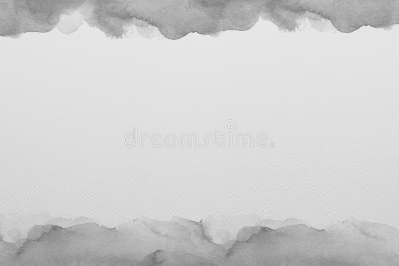 Black Watercolor Paper Texture with Blank Space Stock Illustration