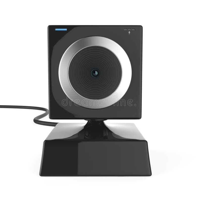 Black web cam stock illustration. Illustration of device 28401162