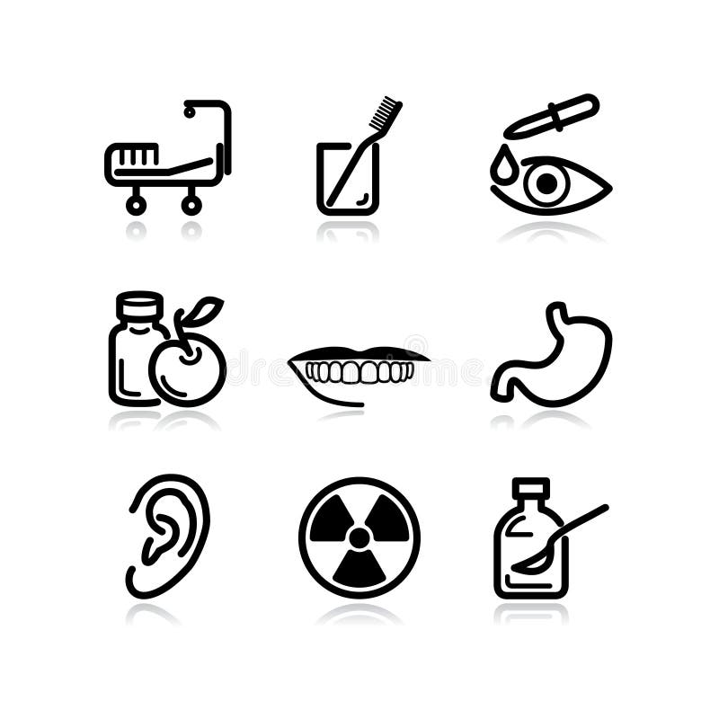 Black web icons, set 15