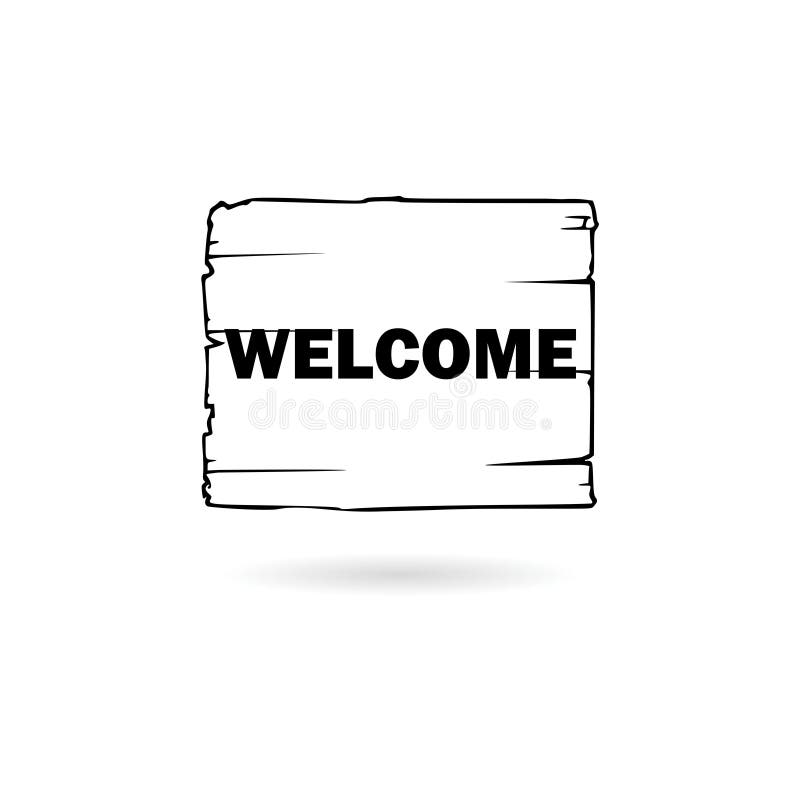 Welcome Sign, Text Welcome, Vector Stock Stock Vector - Illustration of