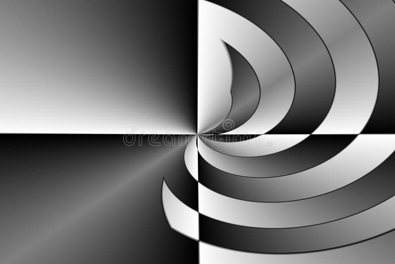 Black and white abstract