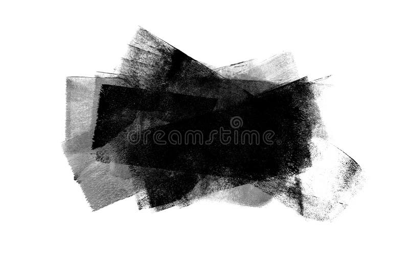 Abstract color acrylic and watercolor blot painting. Monotype template. Canvas texture background. Isolated on white