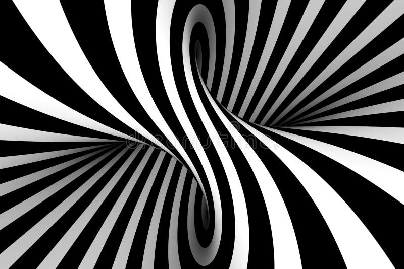 Abstract Square Spiral Black and White Pattern Stock Vector ...