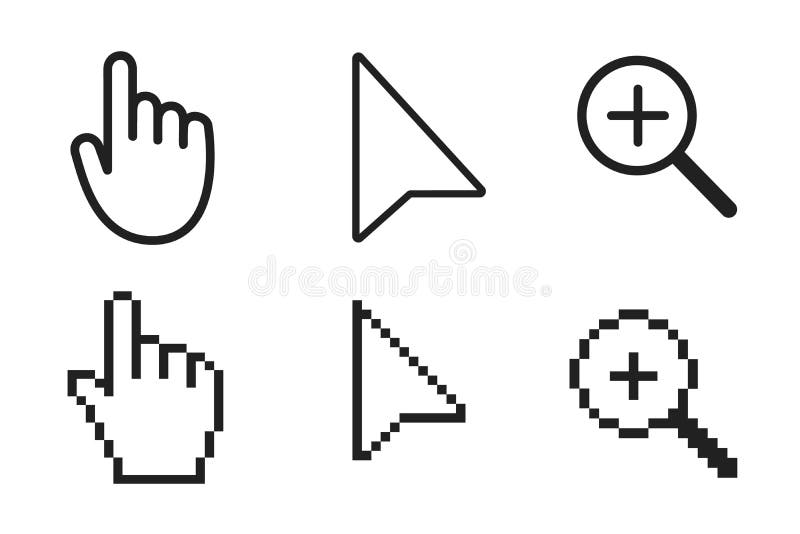 Cursor No Background Stock Illustrations – 398 Cursor No Background