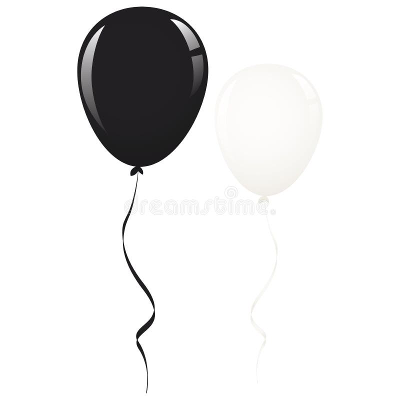 Bright balloons with ribbons Royalty Free Vector Image