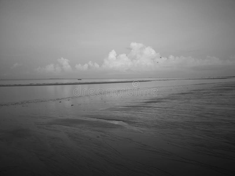 Black and white beach stock image. Image of white, beach - 198109459