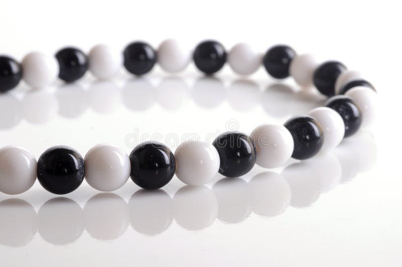 Black and white bracelet royalty free stock image