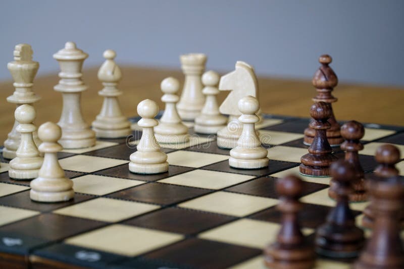 Compass Chess Piece On Chess Board Stock Photo 2260206627