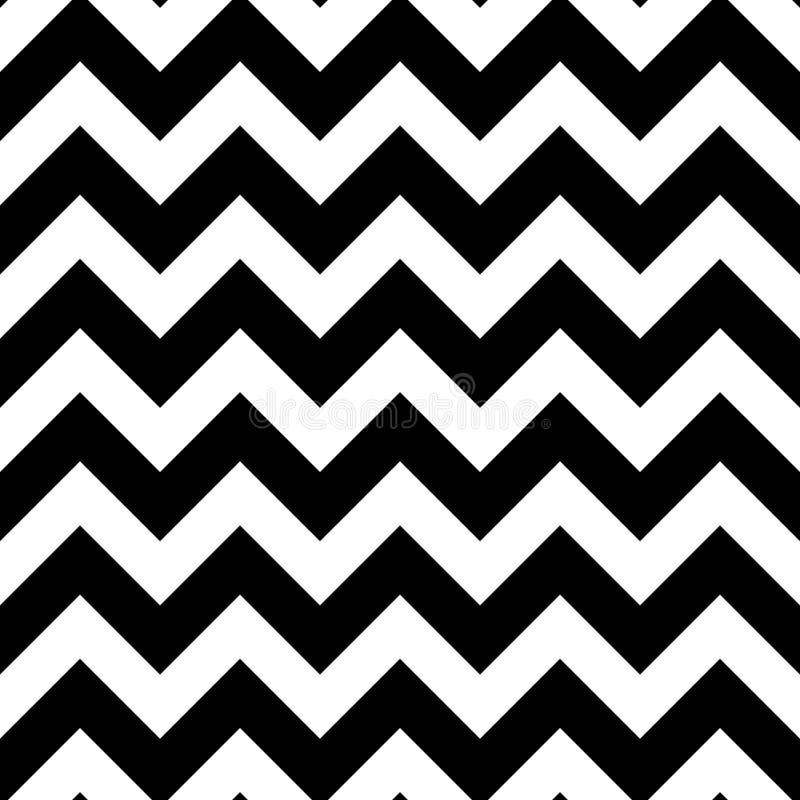 Black and White Chevron Seamless Pattern vector illustration