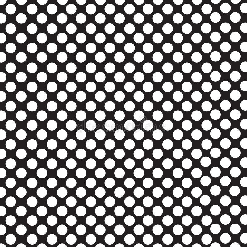 Black and White Classic Polka Dot Pattern. White Polka Dots on a Black ...