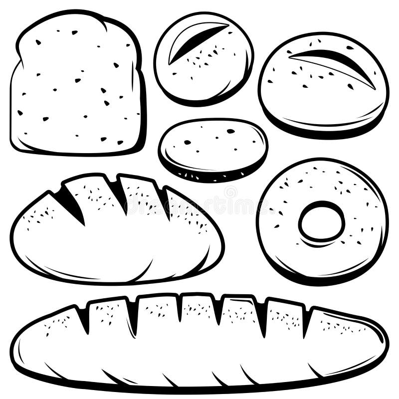 Bread Wheat Rolls Stock Illustrations 813 Bread Wheat Rolls Stock