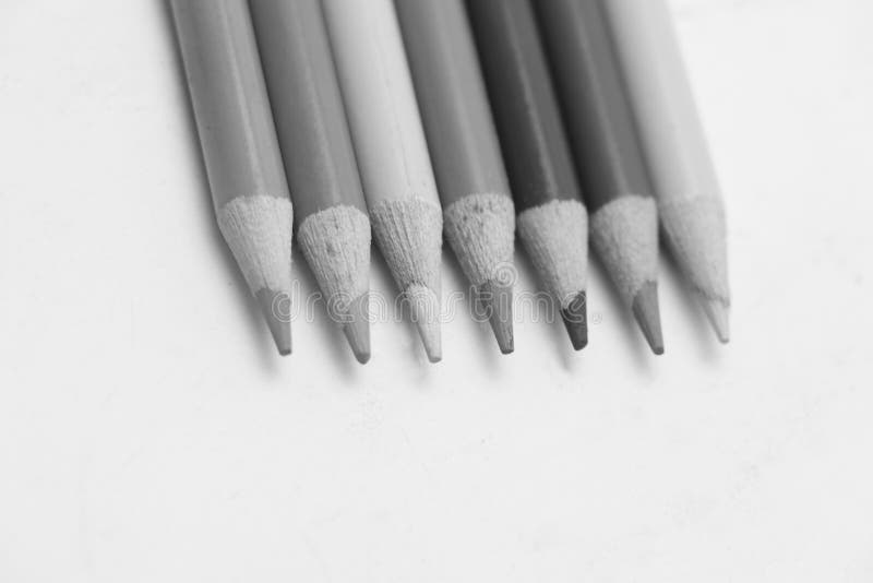 Black and White Color Pencil Stock Photo Image of pencil, carbon