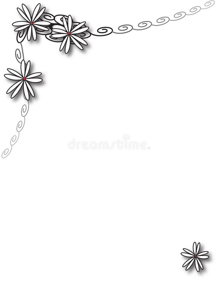 Black White Daisy Chain Stock Illustrations 76 Black White Daisy