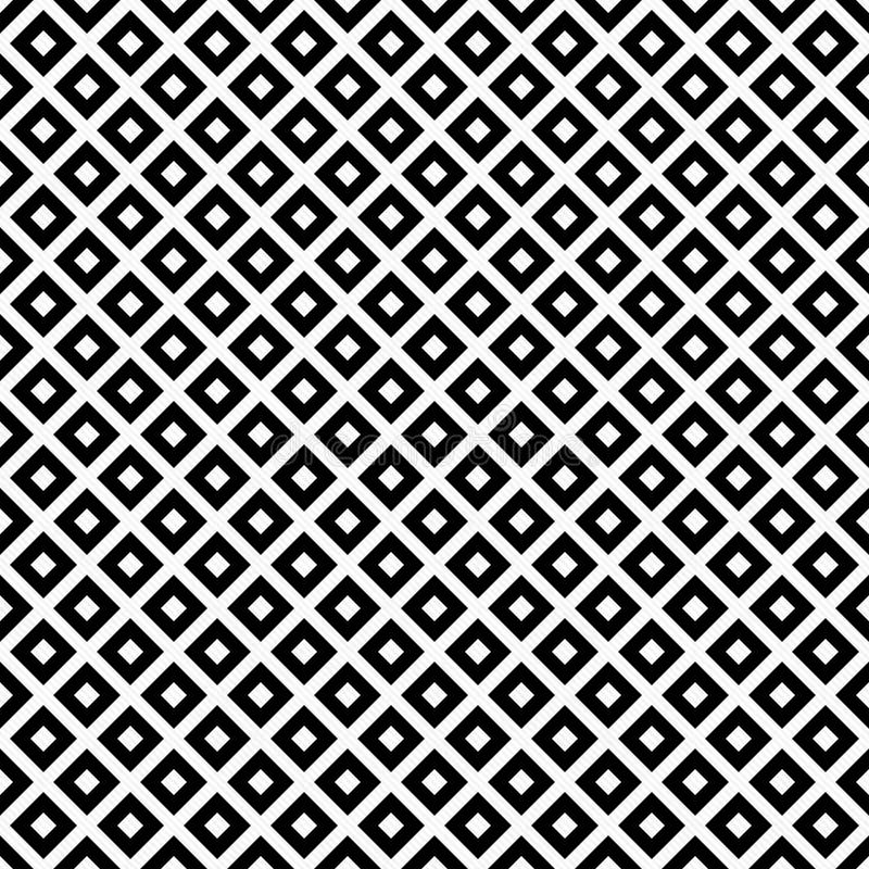 Black and White Diagonal Squares Tiles Pattern Repeat Background Stock