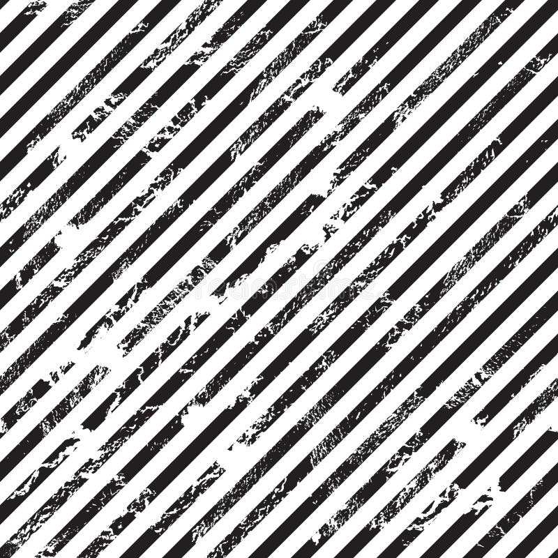 Black and White Diagonal Stripe Background Stock Vector Illustration