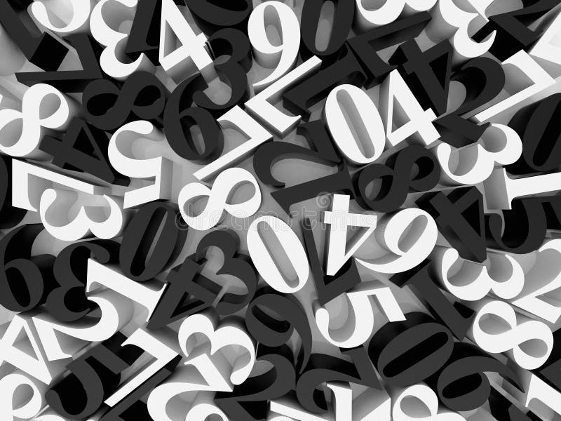 Black and White Digital Mix Stock Illustration Illustration of background, decorative 21858969