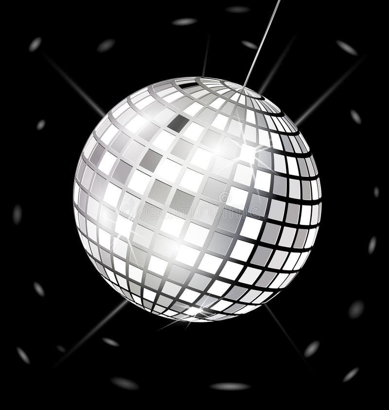 Blackwhite disco ball stock vector. Illustration of orbicular 28277760